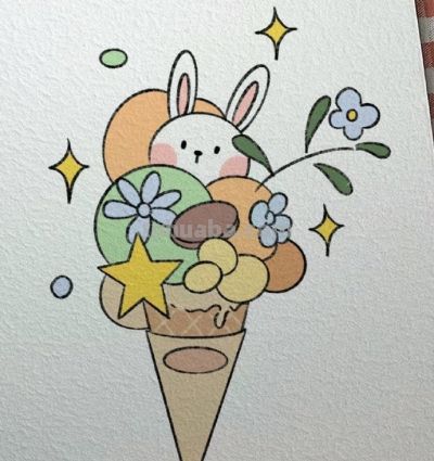 可爱的简笔画~卡通简笔画，和小朋友们一起画吧 - 图画吧TUHUABA