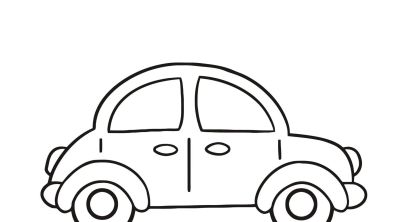汽车涂色简笔画46图 - 图画吧TUHUABA