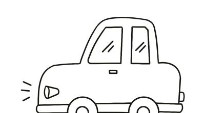 汽车涂色简笔画46图 - 图画吧TUHUABA