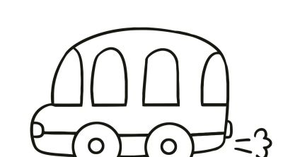 汽车涂色简笔画46图 - 图画吧TUHUABA