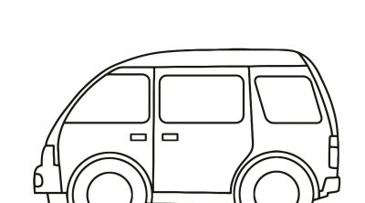 汽车涂色简笔画46图 - 图画吧TUHUABA