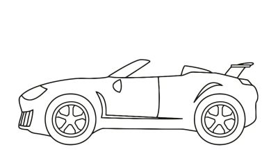 汽车涂色简笔画46图 - 图画吧TUHUABA