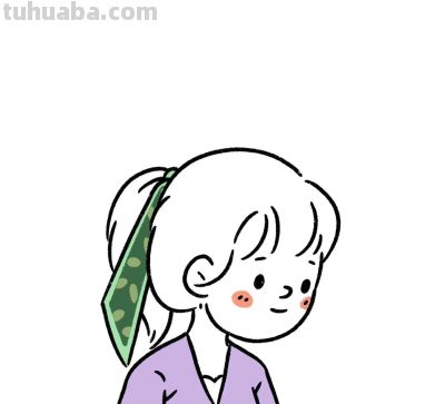 简笔画人物女孩 - 图画吧TUHUABA