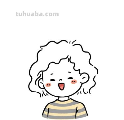 简笔画人物女孩 - 图画吧TUHUABA