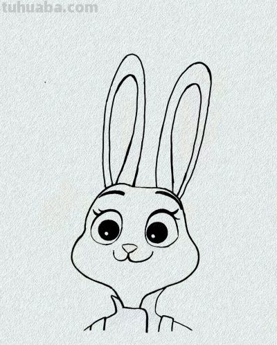 简笔画每日更新之朱迪 - 图画吧TUHUABA