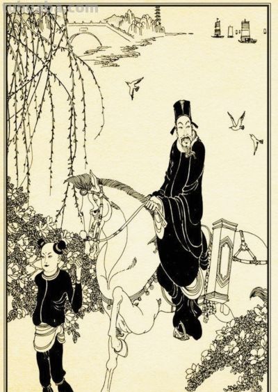 白描人物画 - 图画吧TUHUABA