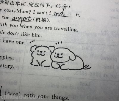 一期超可爱小狗简笔画 - 图画吧TUHUABA