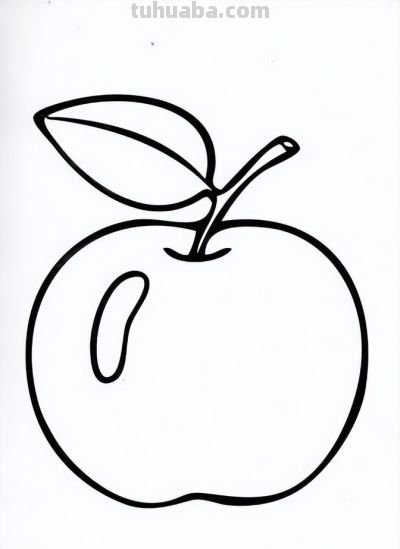 水果简笔画线稿，带着孩子画吧 - 图画吧TUHUABA