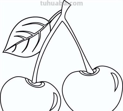 水果简笔画线稿，带着孩子画吧 - 图画吧TUHUABA