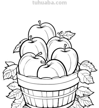 有手就能画！水果的简笔画线稿 - 图画吧TUHUABA