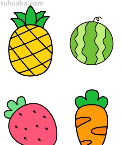 简笔画|幼儿简笔画|简笔画素材|简笔画教学|水果简笔画|可打印 - 今日头条