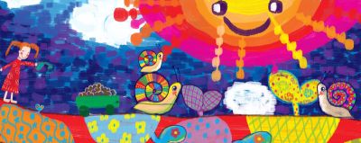 35幅儿童画 夏天的水果梦 - 图画吧TUHUABA