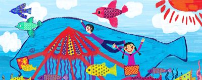 35幅儿童画 夏天的水果梦 - 图画吧TUHUABA