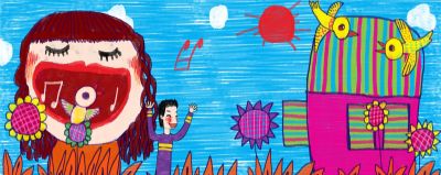 35幅儿童画 夏天的水果梦 - 图画吧TUHUABA