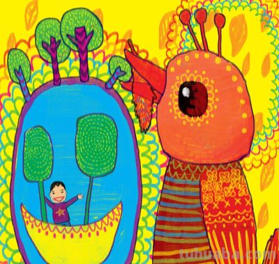 35幅儿童画 夏天的水果梦 - 图画吧TUHUABA