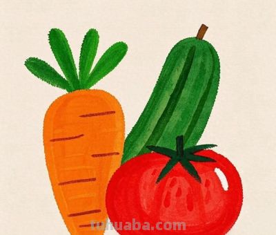 儿童绘画《蔬菜系列》各种蔬菜