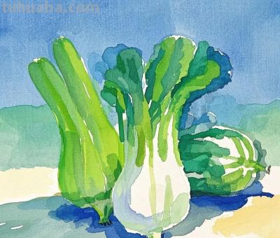 儿童绘画《蔬菜系列》各种蔬菜 - 儿童绘画《蔬菜系列》各种蔬菜 - 图画吧TUHUABA