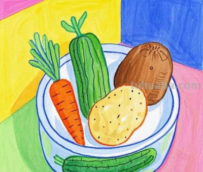 儿童绘画《蔬菜系列》各种蔬菜 - 儿童绘画《蔬菜系列》各种蔬菜 - 图画吧TUHUABA