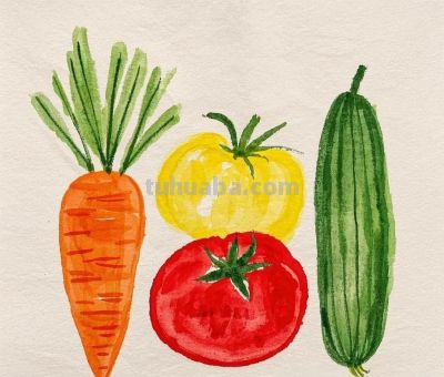 儿童绘画《蔬菜系列》各种蔬菜 - 儿童绘画《蔬菜系列》各种蔬菜 - 图画吧TUHUABA
