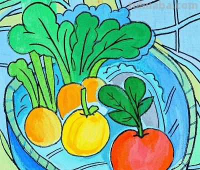 儿童绘画《蔬菜系列》各种蔬菜 - 儿童绘画《蔬菜系列》各种蔬菜 - 图画吧TUHUABA
