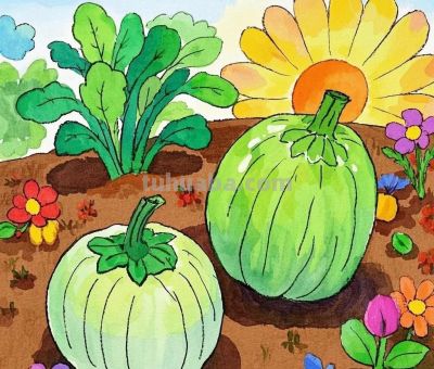 儿童绘画《蔬菜系列》各种蔬菜 - 儿童绘画《蔬菜系列》各种蔬菜 - 图画吧TUHUABA