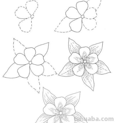 有手就能画！花卉简笔画教程 - 图画吧TUHUABA