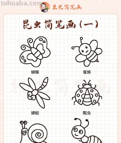 各种昆虫简笔画,喜欢的存好了 - 今日头条 各种昆虫简笔画,喜欢的存好了 - 图画吧TUHUABA