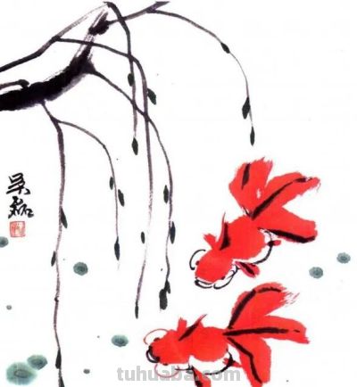 各种鱼的写意画法,简单易学! - 各种鱼的写意画法,简单易学! - 图画吧TUHUABA
