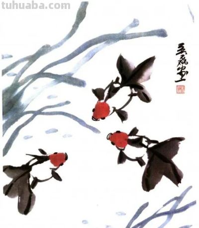 各种鱼的写意画法,简单易学! - 各种鱼的写意画法,简单易学! - 图画吧TUHUABA