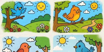 适合3-9岁孩子入门推荐：小鸟的简笔画教程（含涂色教程） - 图画吧TUHUABA