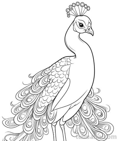 34种鸟类手绘线稿图，临摹学画 - 图画吧TUHUABA