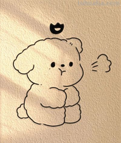 呆萌呆萌的小动物简笔画~ - 图画吧TUHUABA