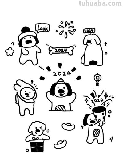 可爱的简笔画小动物 - 图画吧TUHUABA