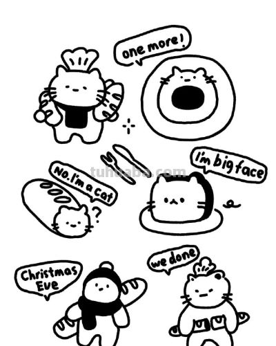 可爱的简笔画小动物 - 图画吧TUHUABA