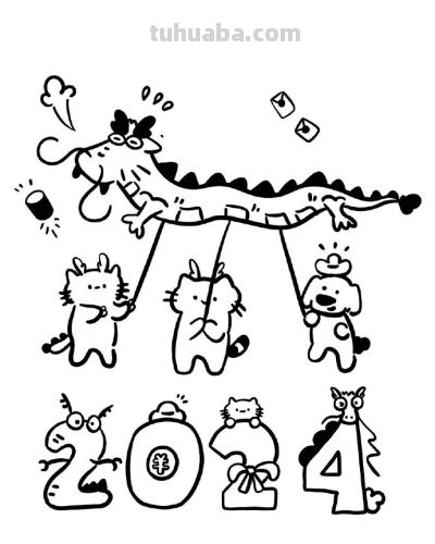 可爱的简笔画小动物 - 图画吧TUHUABA