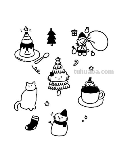 可爱的简笔画小动物 - 图画吧TUHUABA