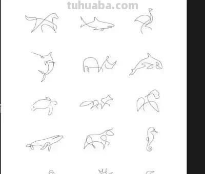 儿童简笔画素材（动物篇）： - 图画吧TUHUABA