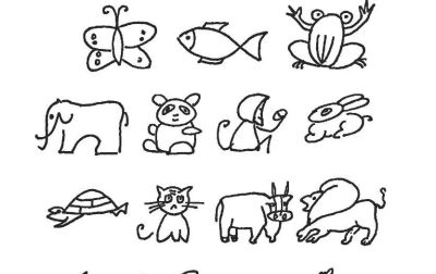 儿童简笔画素材（动物篇）： - 图画吧TUHUABA