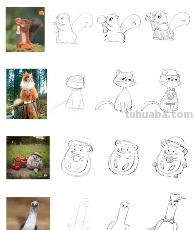 儿童简笔画素材（动物篇）： - 图画吧TUHUABA