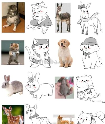 儿童简笔画素材（动物篇）： - 图画吧TUHUABA