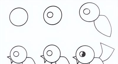 9种小动物简笔画教程图 - 图画吧TUHUABA