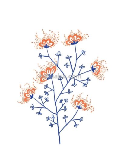 手绘植物 | 清新线描叶子绿植装饰简笔画 - 图画吧TUHUABA