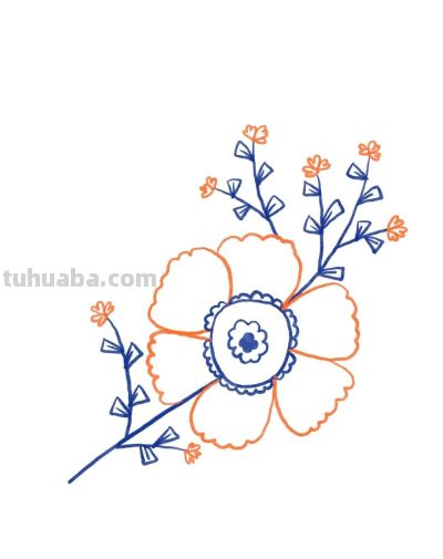 手绘植物 | 清新线描叶子绿植装饰简笔画 - 图画吧TUHUABA