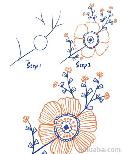 手绘植物 | 清新线描叶子绿植装饰简笔画 - 图画吧TUHUABA