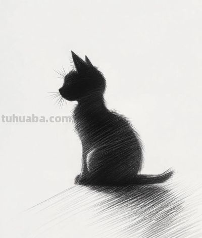 速写简笔画 猫咪 - 图画吧TUHUABA