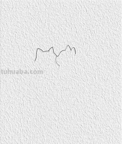 一学就会，可爱猫咪简笔画（含教程） - 图画吧TUHUABA