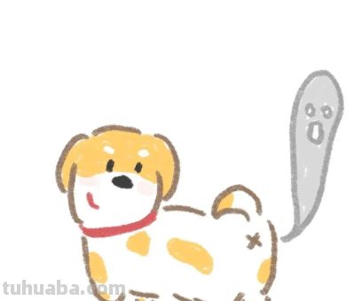 头像｜可爱简笔画小狗 - 图画吧TUHUABA