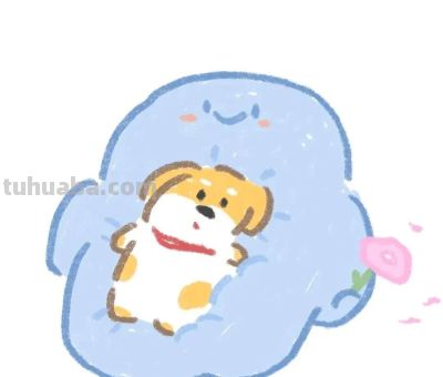 头像｜可爱简笔画小狗 - 图画吧TUHUABA