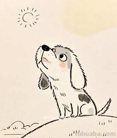 简笔画｜简约插画｜小狗