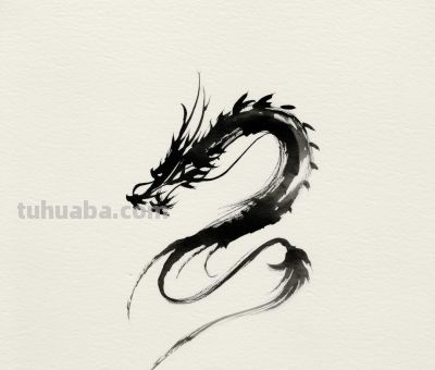 简笔画的龙，不妨来试试。 - 图画吧TUHUABA